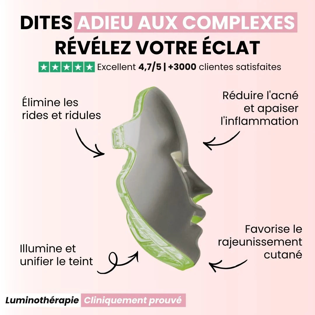Masque de Luminothérapie LED 7 en 1